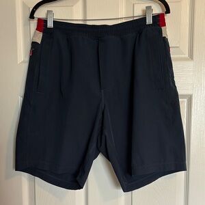 Birddogs men’s blue lined 9” inseam athletic shorts size large long
